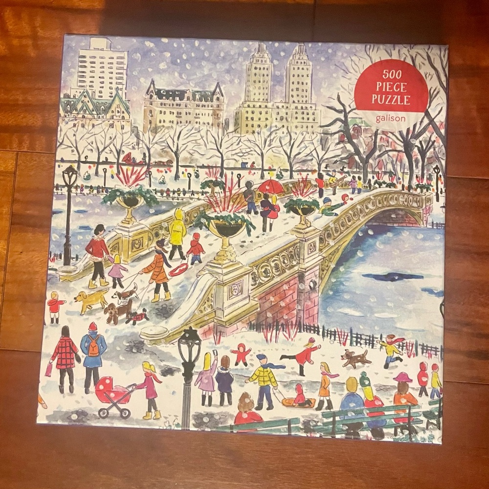 Galison Bow Bridge in Central Park Jigsaw Puzzle